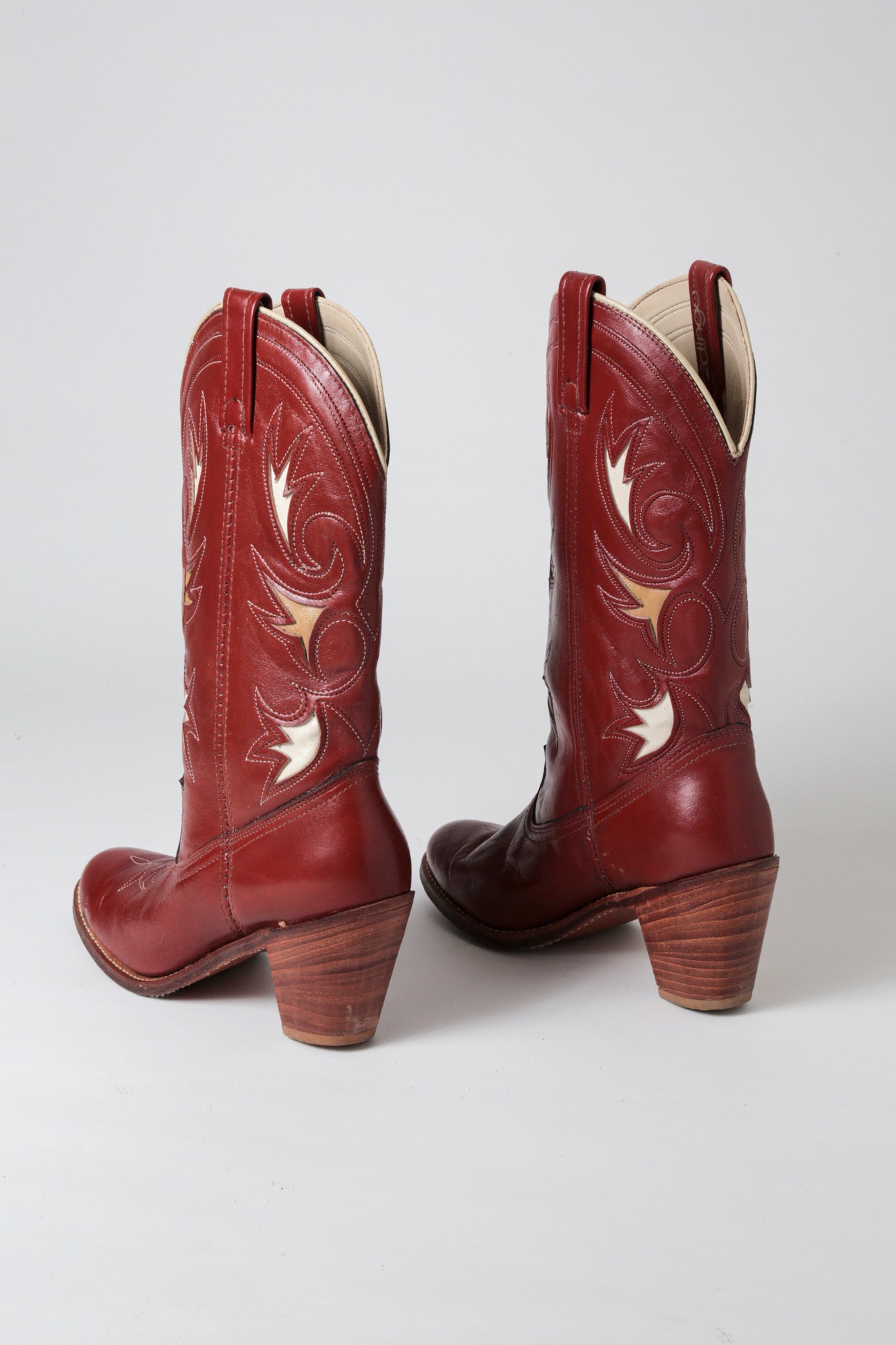 Red Flame Cowboy Boots (36)
