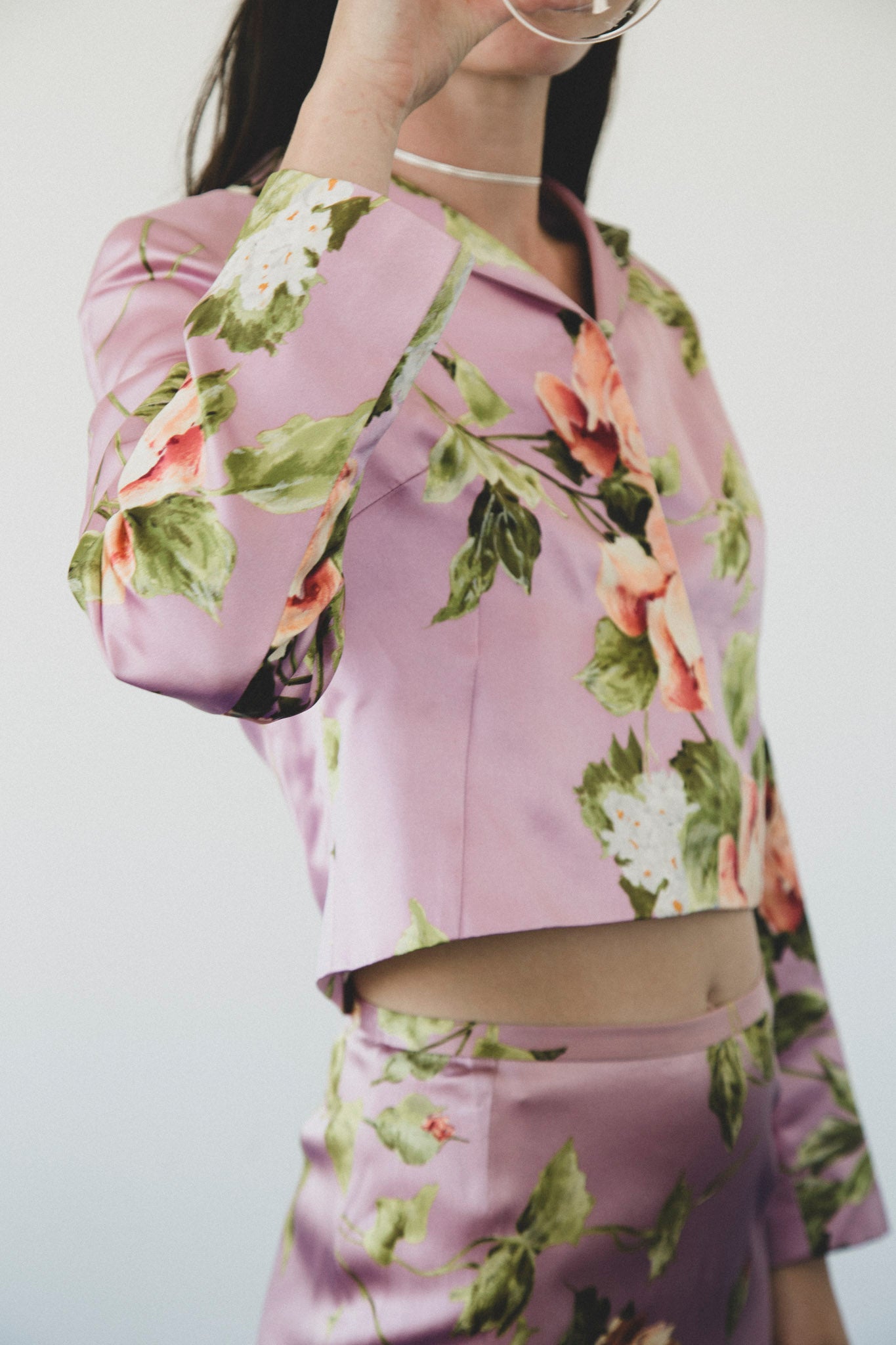 Dolce & Gabbana Floral Silk Skirt Set