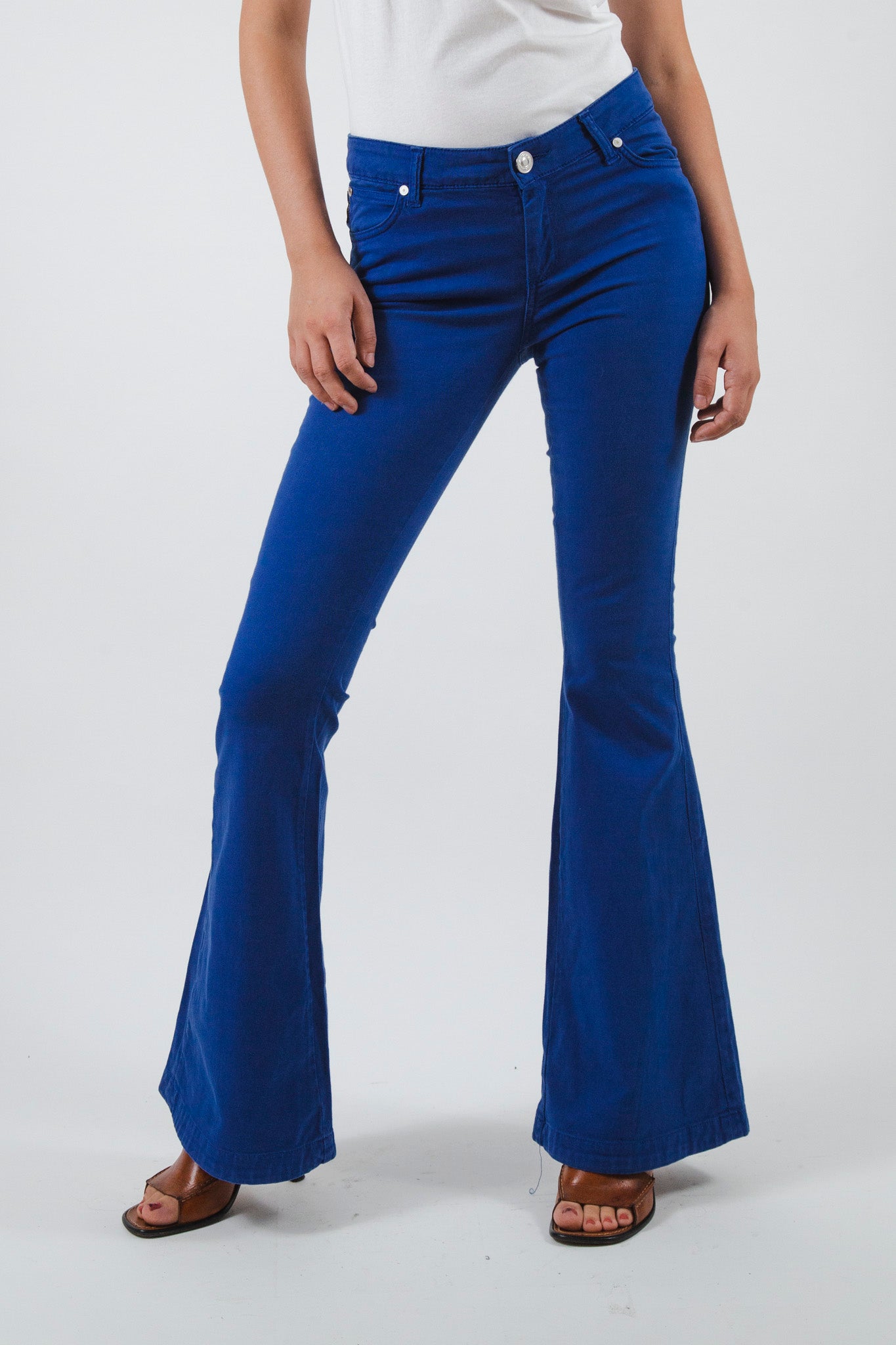 Calvin Klein Blue Flared Pants