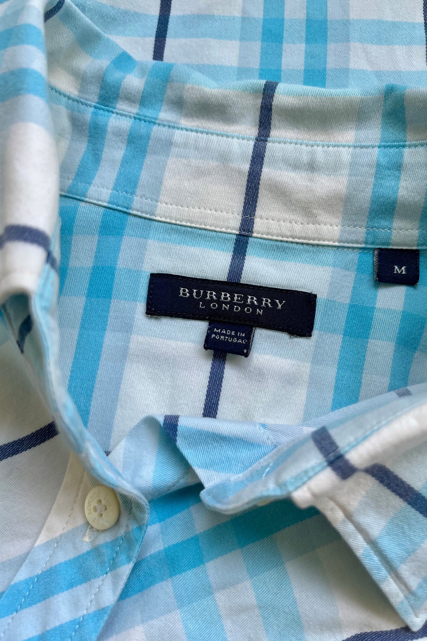 Burberry  Blue Plaid Shirt