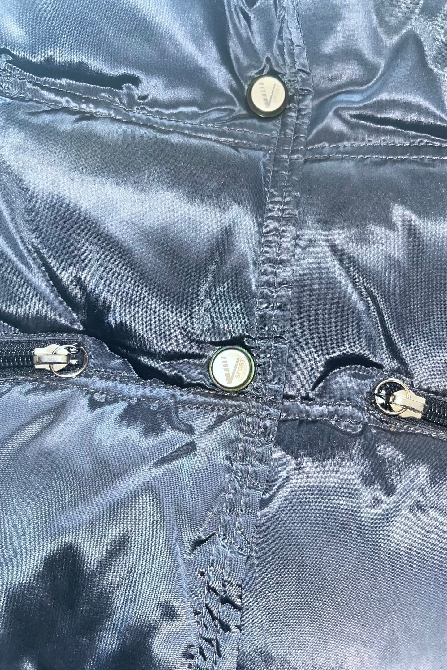 Versace Metallic Puffer Coat